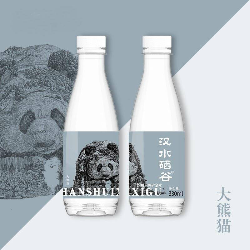 紫阳县天然矿泉水秦岭四宝330ml*24瓶弱碱性水饮用水泡茶水