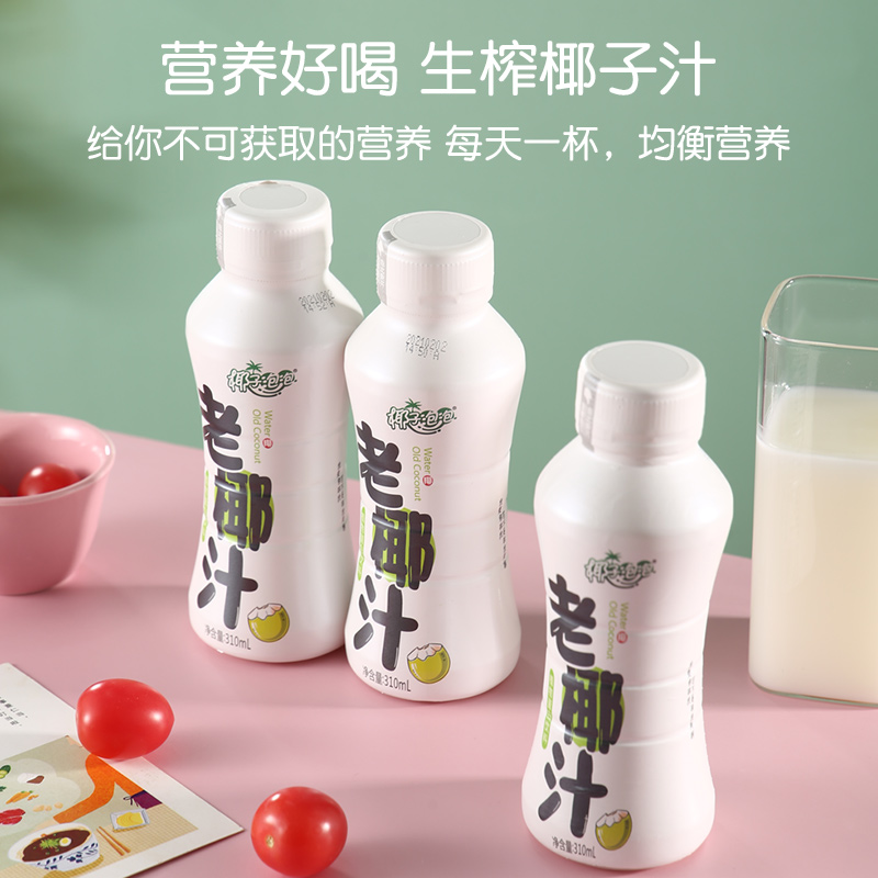 阜南县椰子泡泡老椰汁无果肉310ml*15瓶整箱