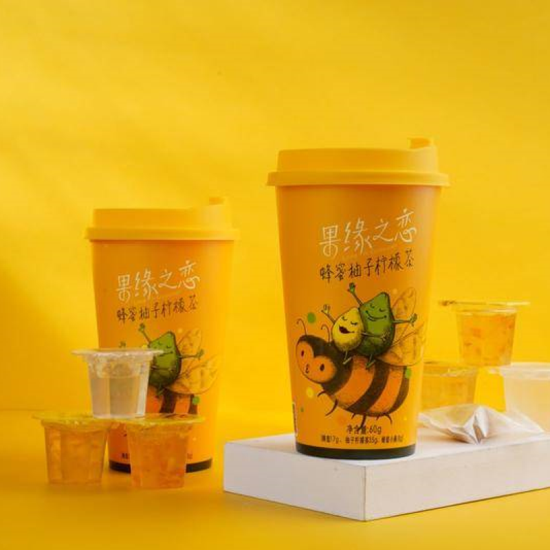 乐安县采蜂人蜂蜜柚子柠檬茶60g /杯