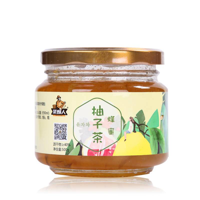 乐安县采蜂人蜂蜜柚子茶500g/瓶