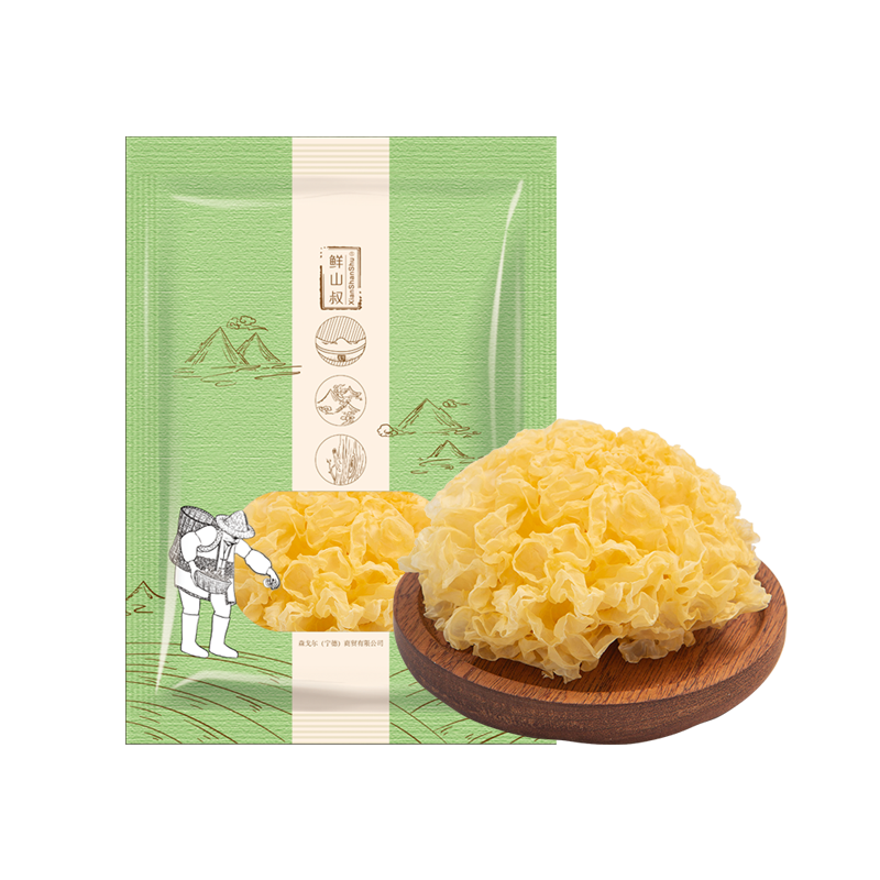 古田县鲜山叔 黄金大朵银耳100g/1袋