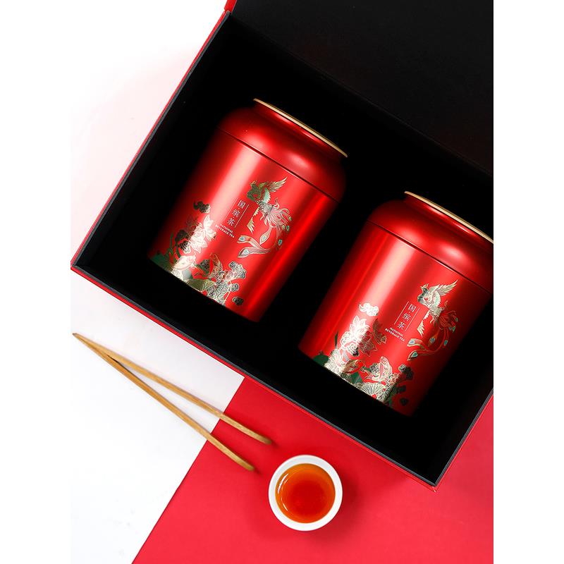 紫阳县瓯叶 金骏眉红茶 金骏眉茶叶春茶250g(125g*2罐)礼盒装 